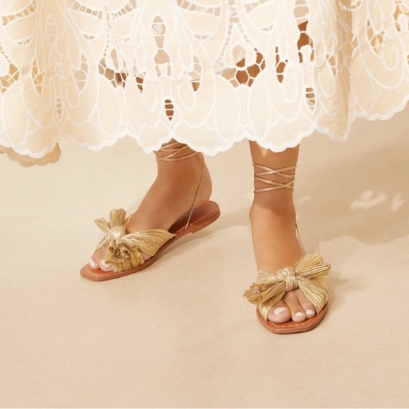 Loeffler Randall Peony Platinum Sandals, size 9 - Picture 7 of 8